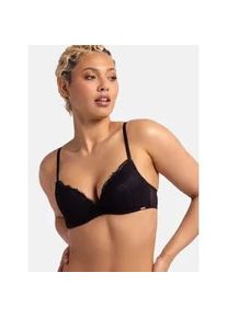 B&uuml;gel-BH Dorina "ORIGINS", Damen, Gr. 85, Cup E, schwarz, Spitze, Obermaterial: 64% Polyamid, 28% Polyester, 8% Elasthan, BHs B&uuml;gel-BH, mit Spitze