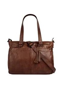 SPIKES & SPARROW Shopper SPIKES & SPARROW, Damen, Gr. B/H/T: 41cm x 30cm x 12cm onesize, cognac, Leder, vintage, Taschen Shopper, echt Leder