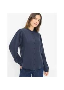 Klassische Bluse Brax "Style VALERIA", Damen, Gr. 48, navy, Web, 100% Lyocell, Blusen Bluse