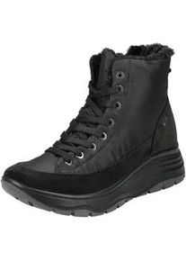 IGI&CO Schn&uuml;rstiefelette IGI & CO "IGI & CO Stiefelette Nubukleder/Textil", Damen, Gr. 39, schwarz, Nubukleder, Textil, Schuhe Schn&uuml;rstiefelette