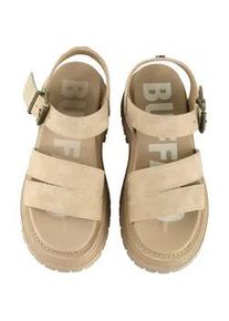 High-Heel-Pumps Buffalo "Buffalo LENNOX TS SANDAL", Damen, Gr. 40, beige, Polyurethan, unifarben, Schuhe