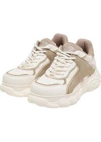 Trainingsschuh Buffalo "Buffalo CLD ECHO - VEGAN NAPPA/NUBUCK", Damen, Gr. 39, wei&szlig;, taupe, unifarben, Schuhe