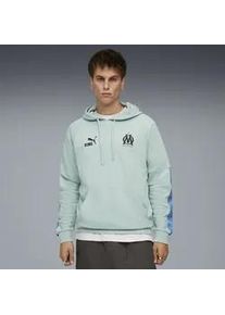 Hoodie Puma "Olympique de Marseille KING Hoodie Herren", Herren, Gr. M, gr&uuml;n (modern mint luminous blau gr&uuml;n), Obermaterial: 68% Baumwolle, 32% Polyester; Rippe: 97% Baumwolle, 3% Elasthan; Besatz: 100% Polyester, normal, Sweatshirts Hoodie