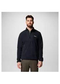 Fleecepullover Columbia "SEQUOIA GROVE HALF ZIP FLEECE", Herren, Gr. S, schwarz, Obermaterial: 100% Polyester, normal, Rundhals, Sweatshirts Fleecepullover, sportlicher Stil, f&uuml;r Wandern und Trekking, mit Rundhalsausschnitt