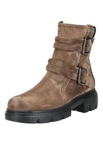 Stiefelette Paul Green "Paul Green Stiefelette Veloursleder", Damen, Gr. 38, erde, Veloursleder, Schuhe Stiefelette
