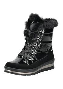 Schn&uuml;rstiefelette Caprice "Caprice Stiefelette Lederimitat/Textil", Damen, Gr. 38, schwarz, Lederimitat, Textil, Schuhe Schn&uuml;rstiefelette