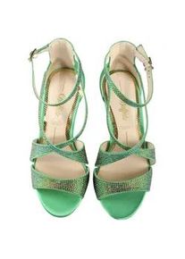 High-Heel-Pumps Buffalo "Buffalo MIRANDA SPARK", Damen, Gr. 39, gr&uuml;n multi, unifarben, Schuhe