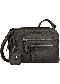 Umh&auml;ngetasche Tom Tailor "Winona", Damen, Gr. B/H/T: 23,5cm x 16cm x 5cm, schwarz, Polyurethan, clean, gepflegt, gepr&auml;gtes Muster, unifarben, Taschen Umh&auml;ngetasche, aus weichem Lederimtiat mit praktischen Formaten