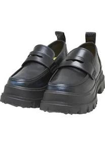 Trainingsschuh Buffalo "Buffalo aspha loafer", Damen, Gr. 40, schwarz, blau, Kunstfaser, Schuhe