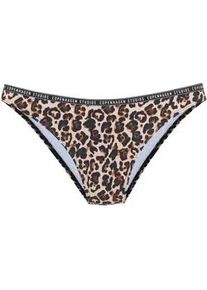 Bikini-Hose Copenhagen Studios "Leody", Damen, Gr. 44, N-Gr, braun, bedruckt, Obermaterial: 84% Polyamid, 16% Elasthan. Futter: 92% Polyester, 8% Elasthan, Badehosen Bikini-Hose, Mit trendigem Animalprint