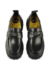 Trainingsschuh Buffalo "Buffalo ASPHA LOAFER COIN", Damen, Gr. 41, schwarz, Polyurethan, unifarben, Schuhe