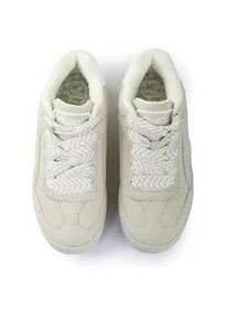 Trainingsschuh Buffalo "Buffalo One -Vegan Nubuck/Nappa", Damen, Gr. 41, cream, wei&szlig;, Polyurethan, unifarben, Schuhe