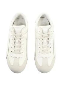 Trainingsschuh Buffalo "Buffalo VARSITY", Damen, Gr. 39, wei&szlig;, cream, Polyurethan, Schuhe