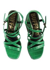 High-Heel-Pumps Buffalo "Buffalo Buffalo Sydney MSS - Vegan Nappa", Damen, Gr. 39, gr&uuml;ncroco, Kunstfaser, unifarben, Schuhe