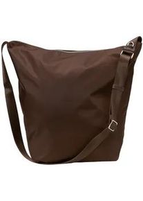 Marc O'Polo Hobo "ELMA", Damen, Gr. B/H/T: 44cm x 37cm x 12cm, dunkelbraun, Polyamid, MARC O'POLO ACCESSORIES, unifarben, Taschen Hobo, Beuteltasche, Umh&auml;ngetasche, Damen-Schultertasche, Henkeltasche