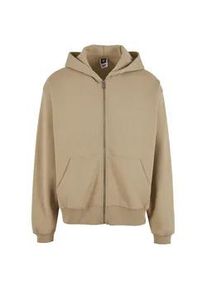 Strickpullover DEF "DEF Herren DEF Zip Hoody", Herren, Gr. S, dust, 80% Baumwolle, 20% Polyester, unifarben, normal, ohne Ausschnitt, Pullover Strickpullover