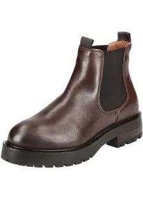 Stiefelette Pavement "Pavement Stiefelette Leder/Textil", Damen, Gr. 39, braun, Leder, Textil, Schuhe Stiefelette
