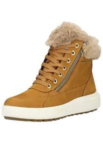 Schn&uuml;rstiefelette Geox "Geox Stiefelette Leder/Textil", Damen, Gr. 39, braun, Leder, Textil, Schuhe Schn&uuml;rstiefelette