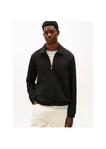 Sweatjacke Tommy Hilfiger "ESSENTIAL TERRY IVY", Herren, Gr. L, schwarz, Sweatware, Obermaterial: 100% Baumwolle, regular fit normal, Rippb&uuml;ndchen, Sweatjacken Sweatjacke