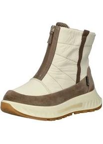 Stiefelette Ara "Ara Stiefelette Lederimitat/Textil", Damen, Gr. 41, wei&szlig;, braun, Lederimitat, Textil, Schuhe Stiefelette