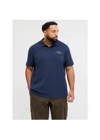 Jack & Jones PlusSize Poloshirt "JJCOLLEGE LOGO POLO SS PLS", Herren, Gr. 5XL, navy blazer, Jersey, Obermaterial: 100% Baumwolle, JACK & JONES PLUSSIZE, bedruckt, regular fit, Shirts