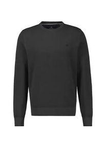 Strickpullover Lerros, Herren, Gr. M, beige (schwarz), Strick, Obermaterial: 100% Baumwolle, meliert, regular fit taillenbedeckt, Rundhals, Rippb&uuml;ndchen, Pullover Strickpullover, mit Rippb&uuml;ndchen