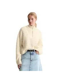 Marc O'Polo Strickpullover MARC O'POLO DENIM "aus weichem Schurwolle-Mix", Damen, Gr. L, wei&szlig; (wei&szlig; blush), Obermaterial: 70% Schurwolle, 30% Polyacryl, unifarben, Pullover Strickpullover