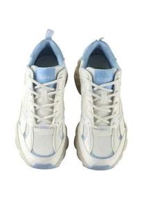 Trainingsschuh Buffalo "Buffalo Damen Buffalo Cld Run RT Vegan Nappa/Mesh", Damen, Gr. 40, wei&szlig;, ltblau, Kunstfaser, unifarben, Schuhe