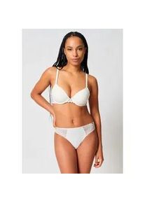 Schalen-BH Skiny "Initialace", Damen, Gr. 75, Cup C, ivory, Obermaterial: 85% Polyamid, 15% Elasthan. Cups: 100% Polyester. Spitze: 90% Polyamid, 10% Elasthan, unifarben, normal, BHs Schalen-BH, Seiten und Unterbrust aus Spitze, gepolstert