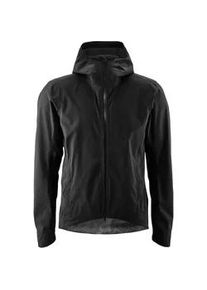 Fahrradjacke Gonso "Save Jacket Trail M", Herren, Gr. 6XL, schwarz, 100% Polyester, Jacken Fahrradjacke, Herren Regenjacke wind- und wasserdicht, Radjacke mit Kapuze