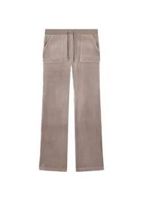 Sweathose Juicy Couture "DEL RAY. Damen", Damen, Gr. XS, EURO-Gr&ouml;&szlig;en, fungi, Samt, 95% Polyester, 5% Elasthan, slim fit, Hosen Sweathose, Trainingshose Damen, Sweathose, Velour, Jogginghose mit Glitzer, Sale
