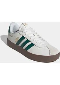 Sneaker Adidas SPORTSWEAR "VL COURT 3.0", Herren, Gr. 42,5, core wei&szlig;, collegiate gr&uuml;n, gum5, Leder, Synthetik, Schuhe Sneaker, inspiriert vom Design des Adidas samba