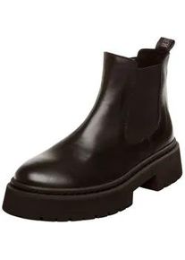 Stiefelette Steve Madden "Steve Madden Stiefelette Leder/Textil", Damen, Gr. 40, schwarz, Leder, Textil, Schuhe Stiefelette