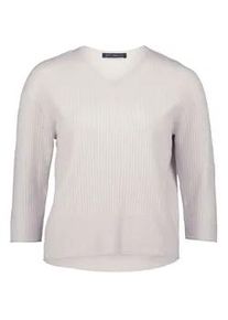 Strickpullover Betty Barclay "Damen mit V-Ausschnitt", Damen, Gr. 42, beige (light beige melange), Strick, Obermaterial: 50% Viskose, 27% Polyamid, 23% Polyester, figurumspielend normal, V-Ausschnitt, Pullover Strickpullover