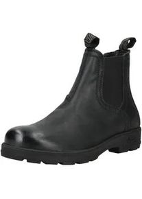 Stiefelette JEEP "JEEP Stiefelette Leder/Textil", Herren, Gr. 42, schwarz, Leder, Textil, Schuhe Stiefelette