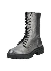 Ankleboots Marco Tozzi "Marco Tozzi Stiefelette Lederimitat", Damen, Gr. 38, gunmetal, Lederimitat, Schuhe Ankleboots