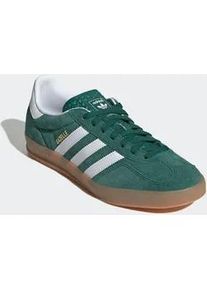 Sneaker Adidas ORIGINALS "GAZELLE INDOOR", Herren, Gr. 39, collgr&uuml;n, ftwwht, gum2, Leder, Synthetik, Schuhe Sneaker