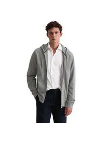 Marc O'Polo Sweatjacke MARC O'POLO "aus weichem Bio-Baumwoll-Sweat", Herren, Gr. S, cloudy grau melange, Obermaterial: 100% Baumwolle, unifarben, regular fit, Sweatjacken Sweatjacke