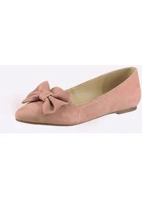 Ballerina Andrea Conti, Damen, Gr. 36, rose, Leder, Veloursleder, Schuhe Ballerina