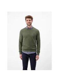 Strickpullover Lerros, Herren, Gr. L, blau (nordic olive), Strick, Obermaterial: 100% Baumwolle, unifarben, regular fit taillenbedeckt, Rundhals, Rippb&uuml;ndchen, Pullover Strickpullover, mit Rippb&uuml;ndchen