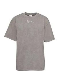 T-Shirt Karl Kani "Karl Kani Unisex", Damen, Gr. XXS, grau, 100% Baumwolle, bedruckt, relaxed fit, Rundhals, Shirts T-Shirt