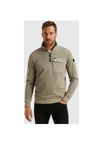 PME-Legend Troyer PME LEGEND, Herren, Gr. 5XL, seneca rock, Feinstrick, Obermaterial: 65% Baumwolle, 27% Polyester, 8% Polyester (Sorona), normal normal, B&uuml;ndchen, Pullover Troyer, mit Brusttasche