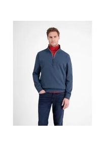 Sweater Lerros "SELA", Herren, Gr. 3XL, scandinavian rot, Sweatware, Obermaterial: 90% Baumwolle, 10% Polyester, unifarben, normal h&uuml;ftbedeckend, Rundhals, B&uuml;ndchen, Sweatshirts Sweater, mit Troyer-Rei&szlig;verschluss