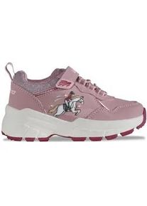 Sneaker Lotto, Kinder, Gr. 34, dunkelrose, rose, Synthetik, Textil, mehrfarbig, Schuhe Sneaker, - mit Leuchtelementen