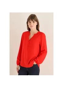 Langarmbluse Cecil, Damen, Gr. XL (44), pumpkin orange, Stoff, 100% Viskose, unifarben, normal normal, Rundhals, elastischer Bund, Blusen, aus softer Viskose