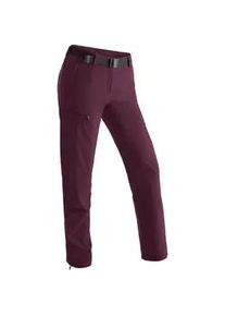 Funktionshose Maier Sports "Inara slim", Damen, Gr. 40, Normalgr&ouml;&szlig;en, purpurviolett, 90% Polyamid, 10% Elasthan, Hosen Funktionshose, Herren Wanderhose, atmungsaktive Outdoor-Hose, 4 Taschen, Slim Fit