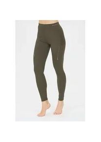 Funktionstights Endurance "Lindysa", Damen, Gr. 38, EURO-Gr&ouml;&szlig;en, olivgr&uuml;n, 77% Polyamid, 23% Elasthan, unifarben, Hosen, mit reflektierenden Elementen