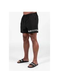 Badeshorts GORILLA WEAR, Herren, Gr. XXL, US-Gr&ouml;&szlig;en, schwarz, 92% Polyester, 8% Elasthan, Badehosen Badeshorts, mit schnelltrocknendem Material