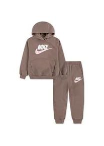 Jogginganzug Nike SPORTSWEAR "NKN CLUB CHENILLE FLC HOODY JO", Jungen, Gr. 122 (7), braun, Obermaterial: 60% Baumwolle, 40% Polyester, Sportanz&uuml;ge Jogginganzug, f&uuml;r Kinder, zweiteiliges Set, aus Baumwolle und Polyester