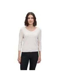 Strickpullover Betty Barclay "Damen mit V-Ausschnitt", Damen, Gr. 44, beige (light beige melange), Strick, Obermaterial: 50% Viskose, 27% Polyamid, 23% Polyester, figurumspielend normal, V-Ausschnitt, Pullover Strickpullover